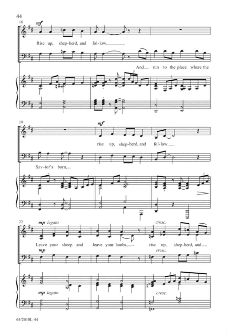 Rise Up! A New Light A-Comin' (Digital Download) 3-Part scores gallery preview page 44
