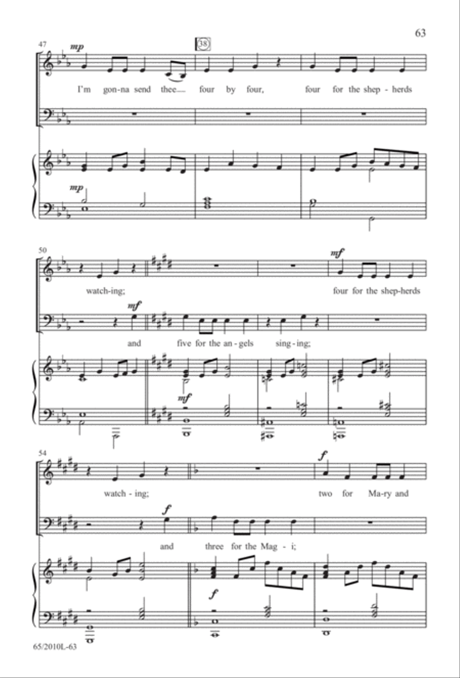 Rise Up! A New Light A-Comin' (Digital Download) 3-Part scores gallery preview page 63