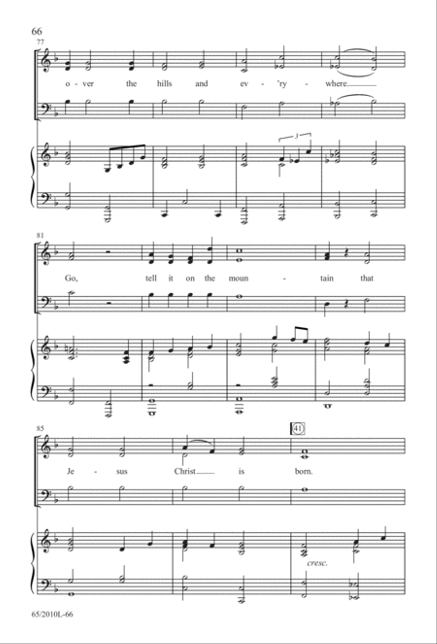 Rise Up! A New Light A-Comin' (Digital Download) 3-Part scores gallery preview page 66
