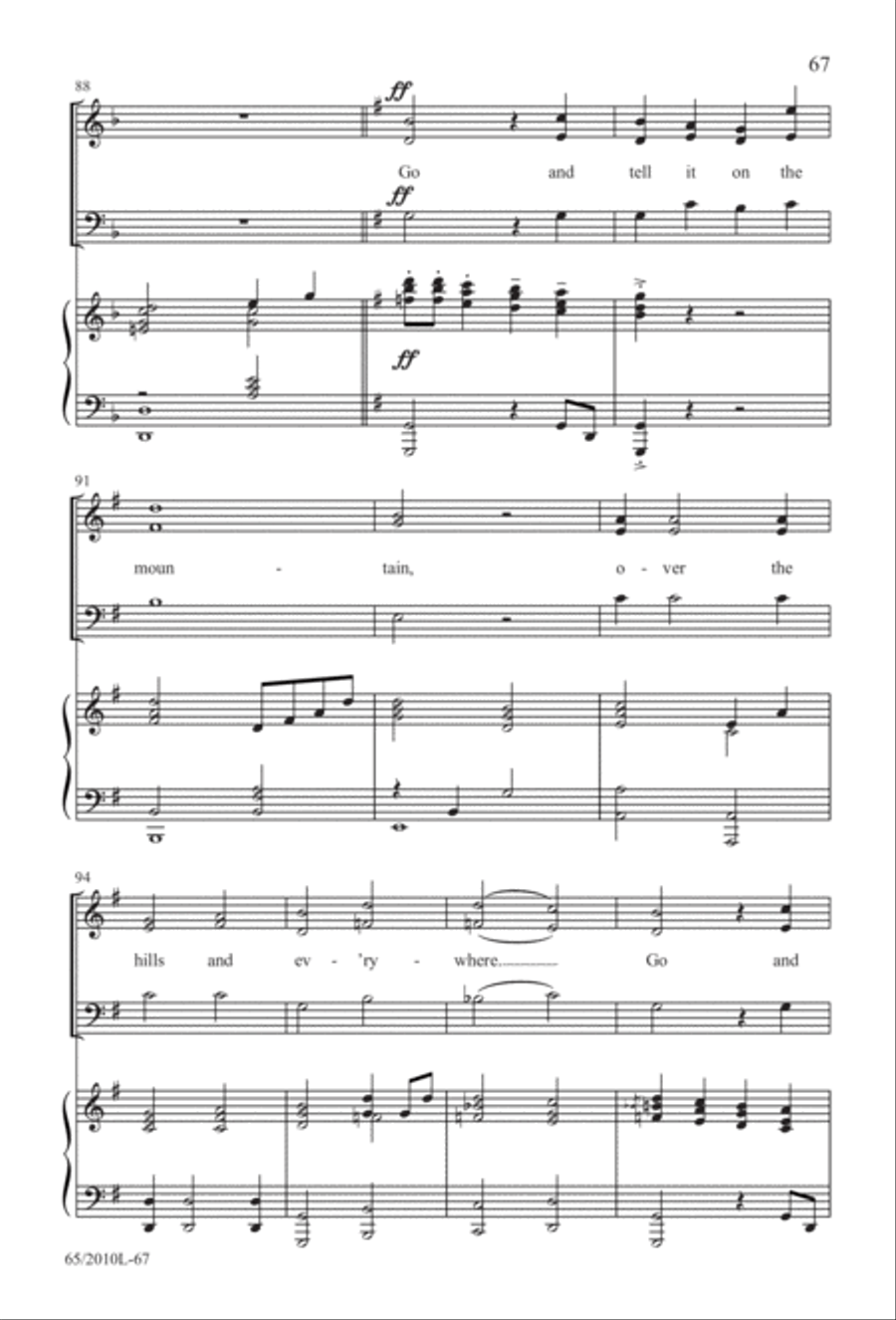 Rise Up! A New Light A-Comin' (Digital Download) 3-Part scores gallery preview page 67