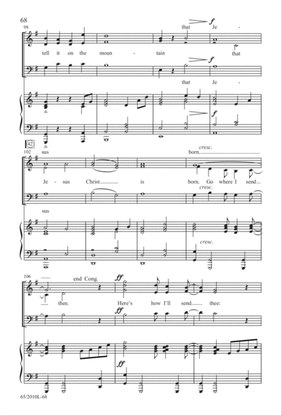 Rise Up! A New Light A-Comin' (Digital Download) 3-Part scores gallery preview page 68