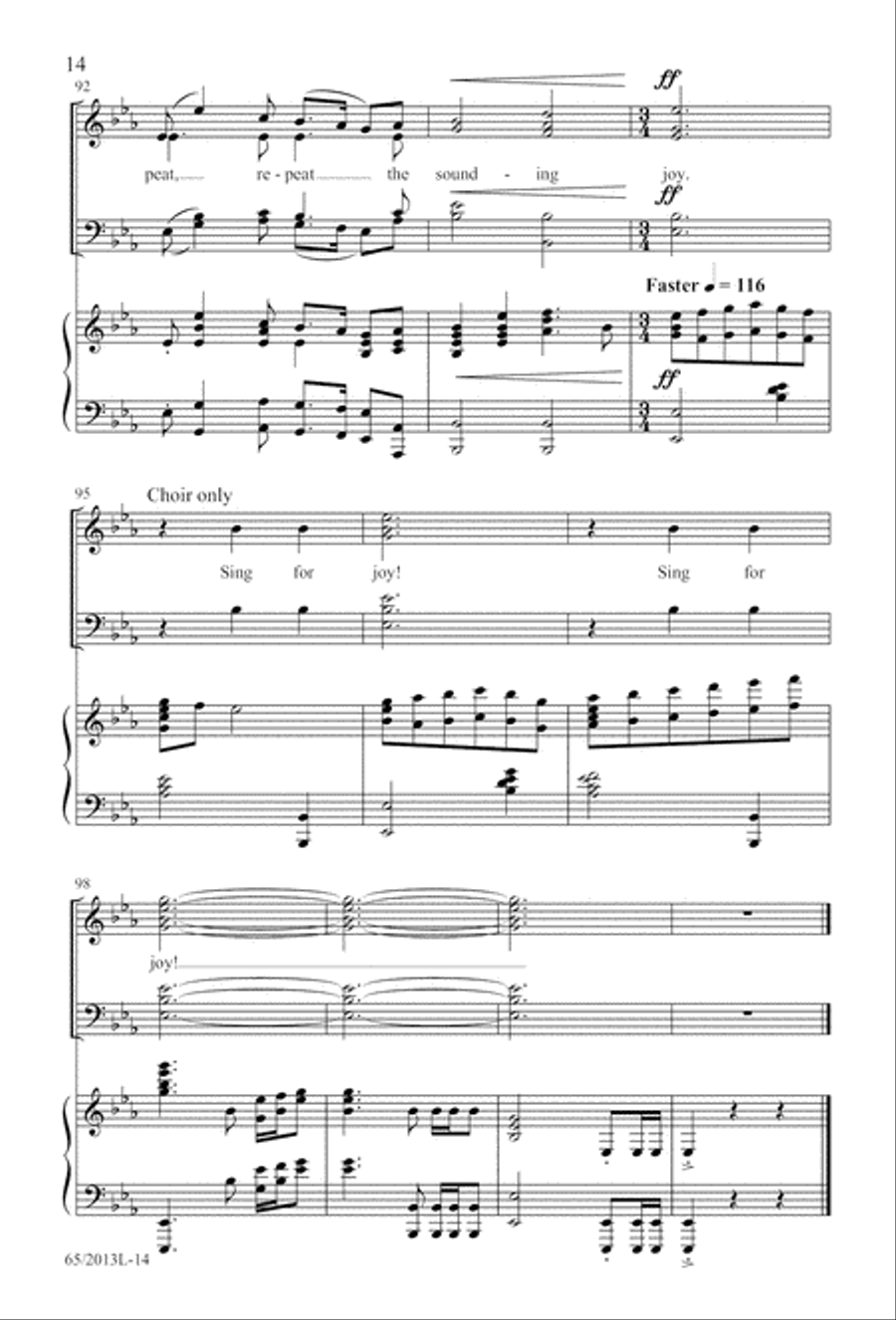 A Christmas Carol Gallery (Digital Download) 4-Part scores gallery preview page 14
