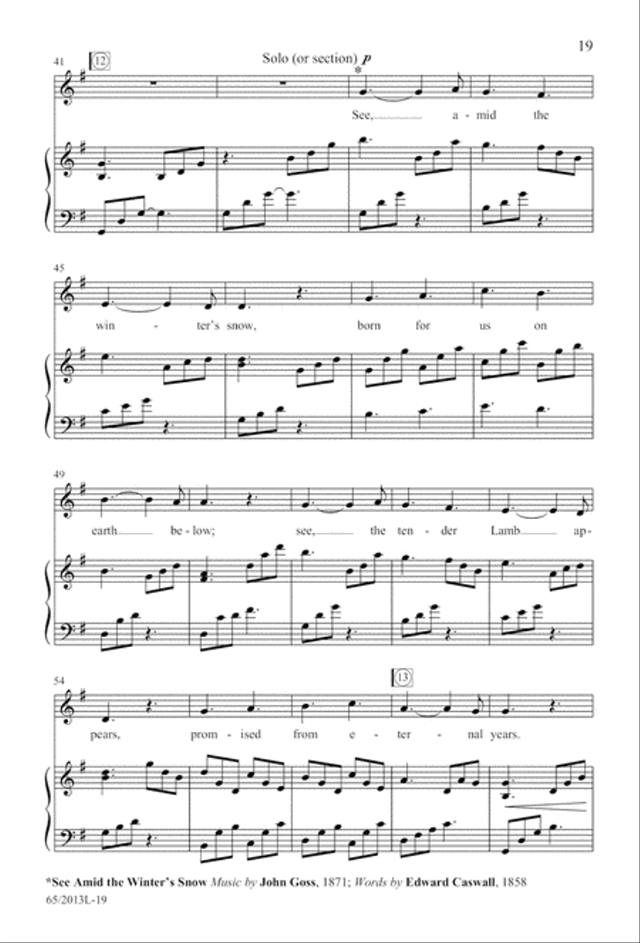 A Christmas Carol Gallery (Digital Download) 4-Part scores gallery preview page 19