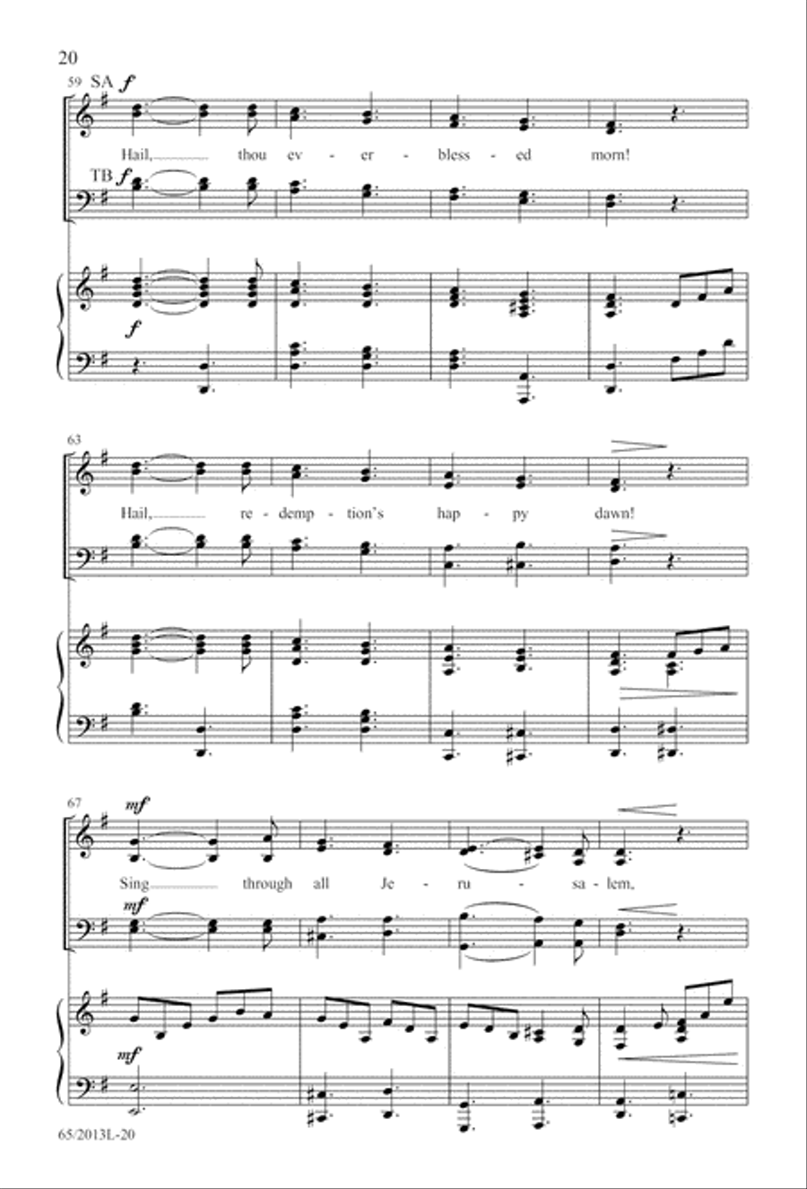 A Christmas Carol Gallery (Digital Download) 4-Part scores gallery preview page 20