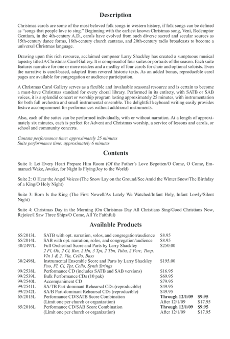 A Christmas Carol Gallery (Digital Download) 4-Part scores gallery preview page 3