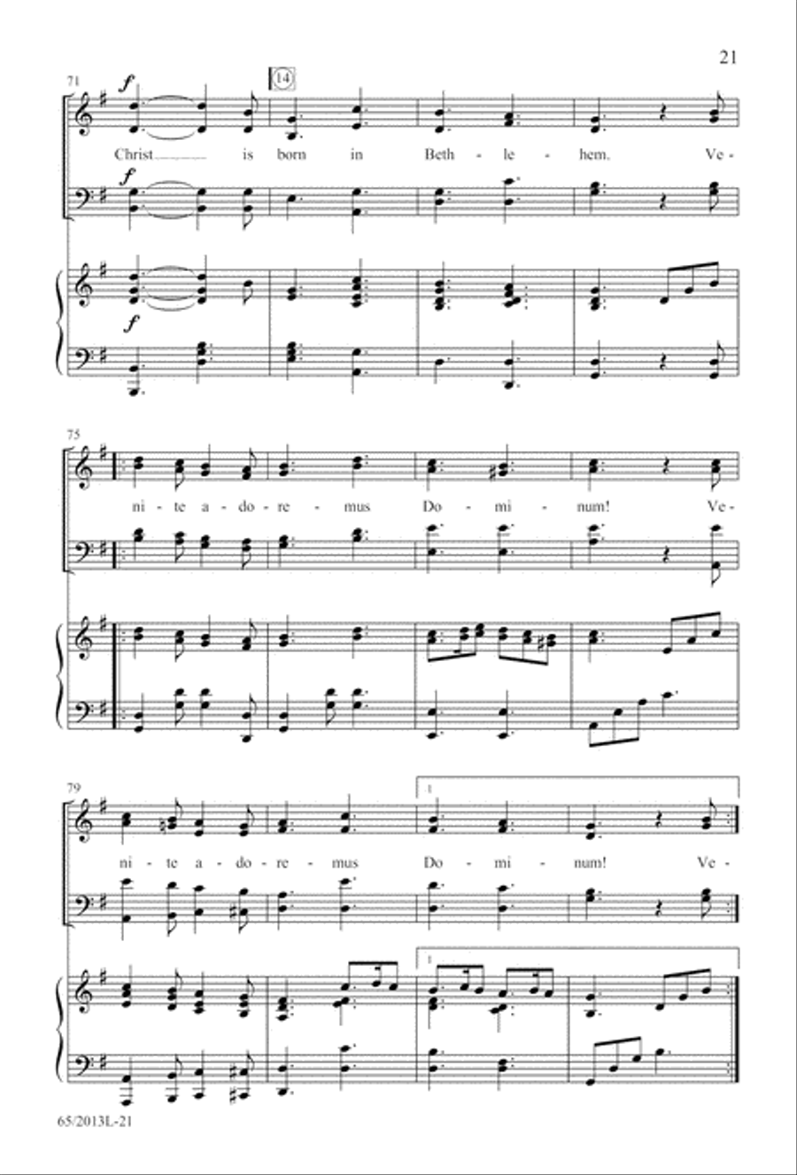 A Christmas Carol Gallery (Digital Download) 4-Part scores gallery preview page 21