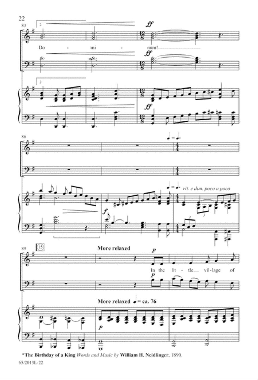 A Christmas Carol Gallery (Digital Download) 4-Part scores gallery preview page 22