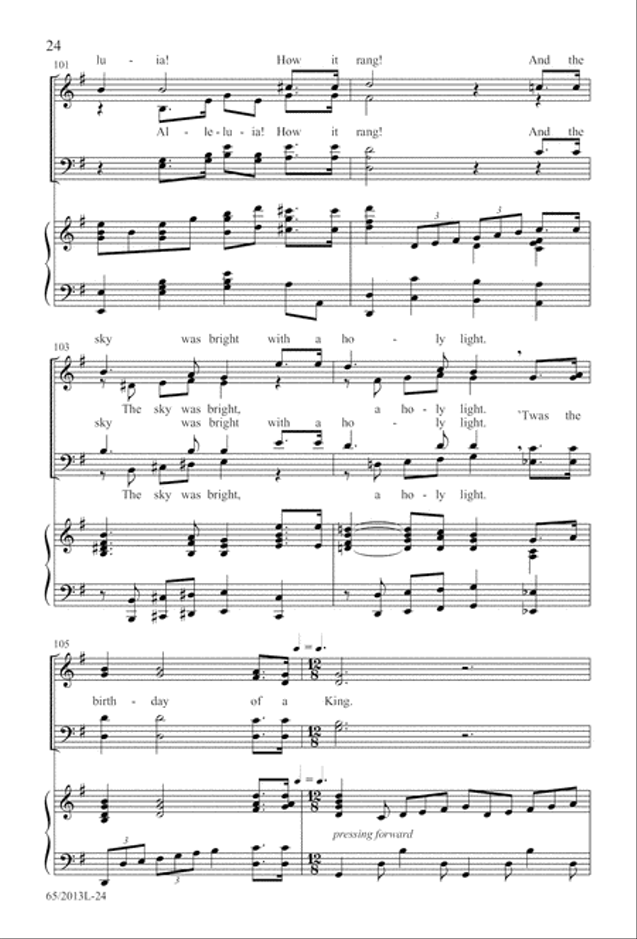 A Christmas Carol Gallery (Digital Download) 4-Part scores gallery preview page 24