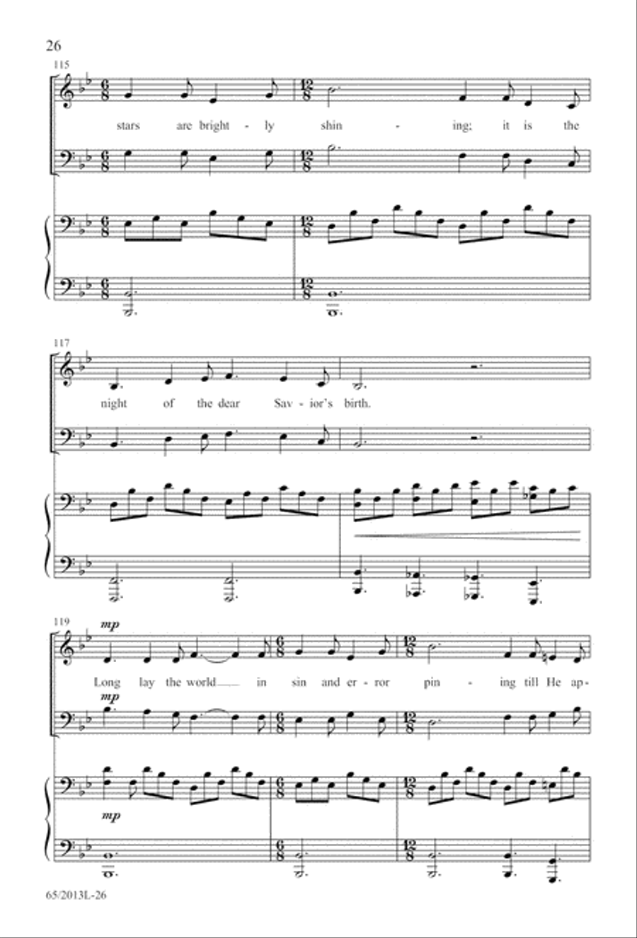 A Christmas Carol Gallery (Digital Download) 4-Part scores gallery preview page 26