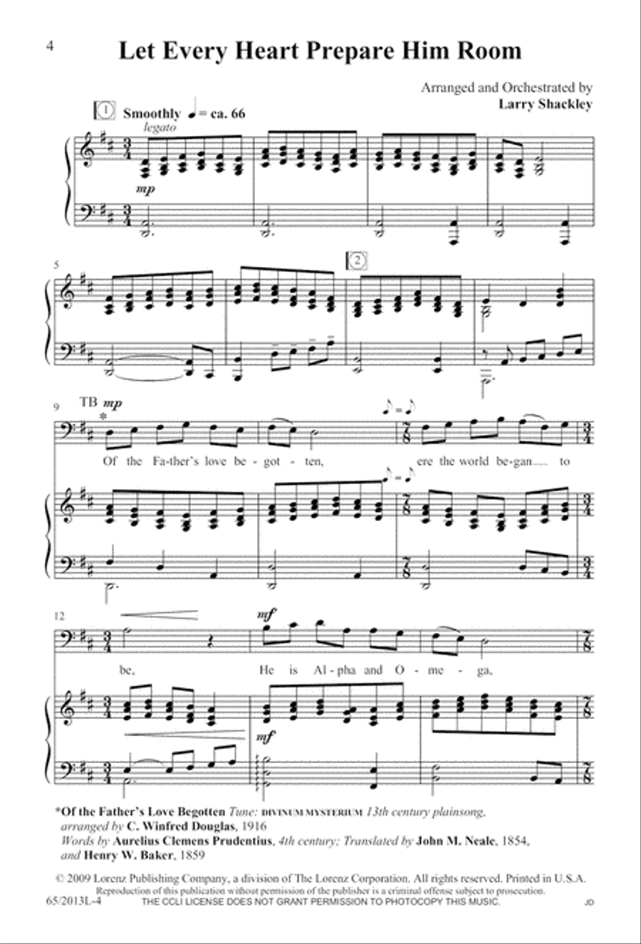 A Christmas Carol Gallery (Digital Download) 4-Part scores gallery preview page 4