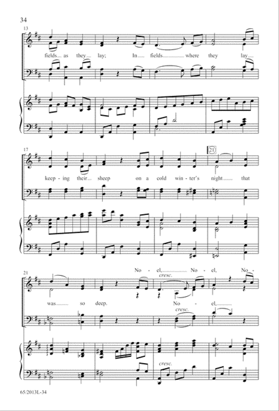 A Christmas Carol Gallery (Digital Download) 4-Part scores gallery preview page 34