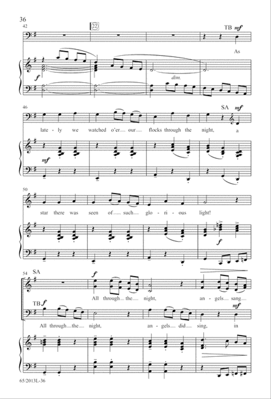 A Christmas Carol Gallery (Digital Download) 4-Part scores gallery preview page 36