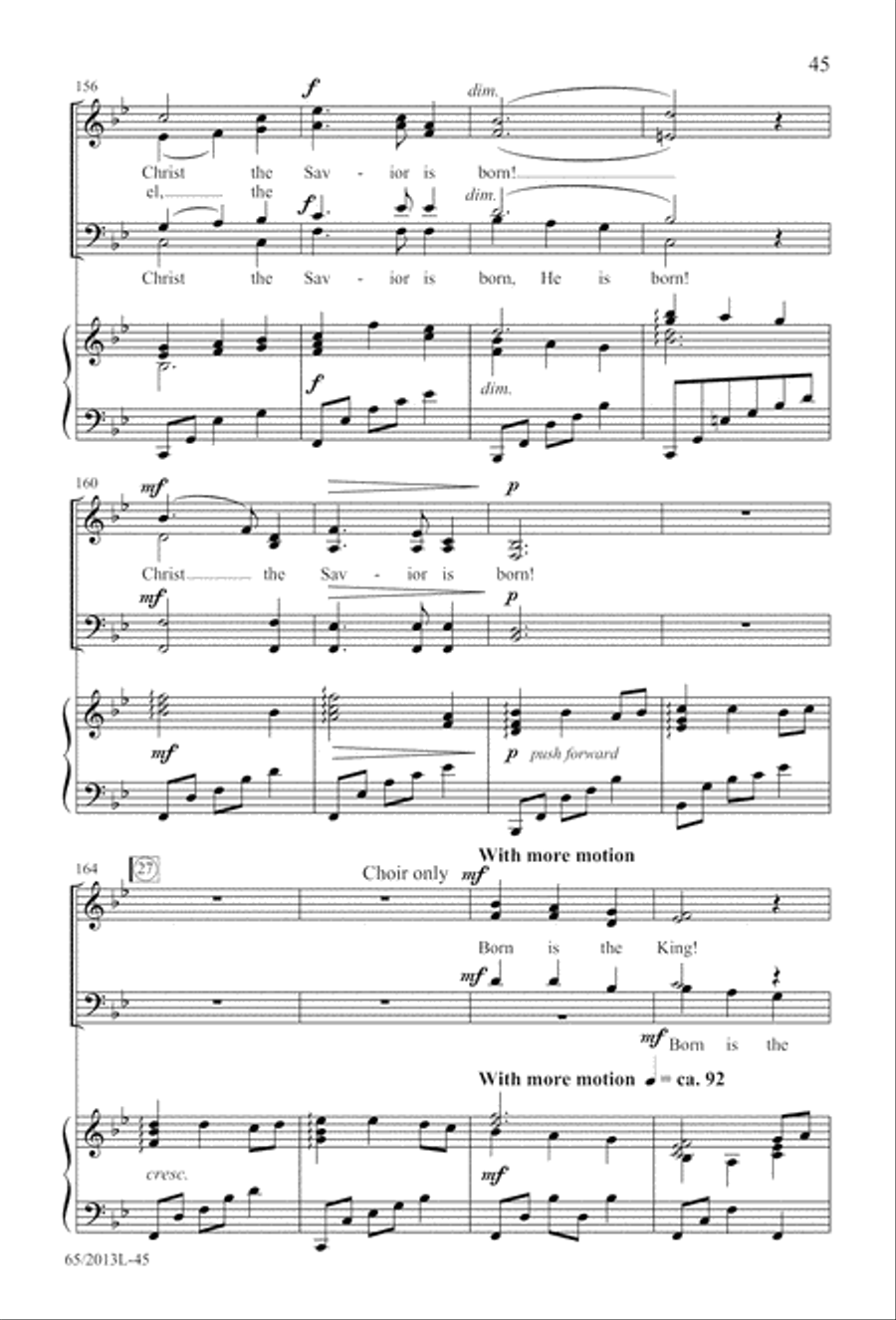 A Christmas Carol Gallery (Digital Download) 4-Part scores gallery preview page 45