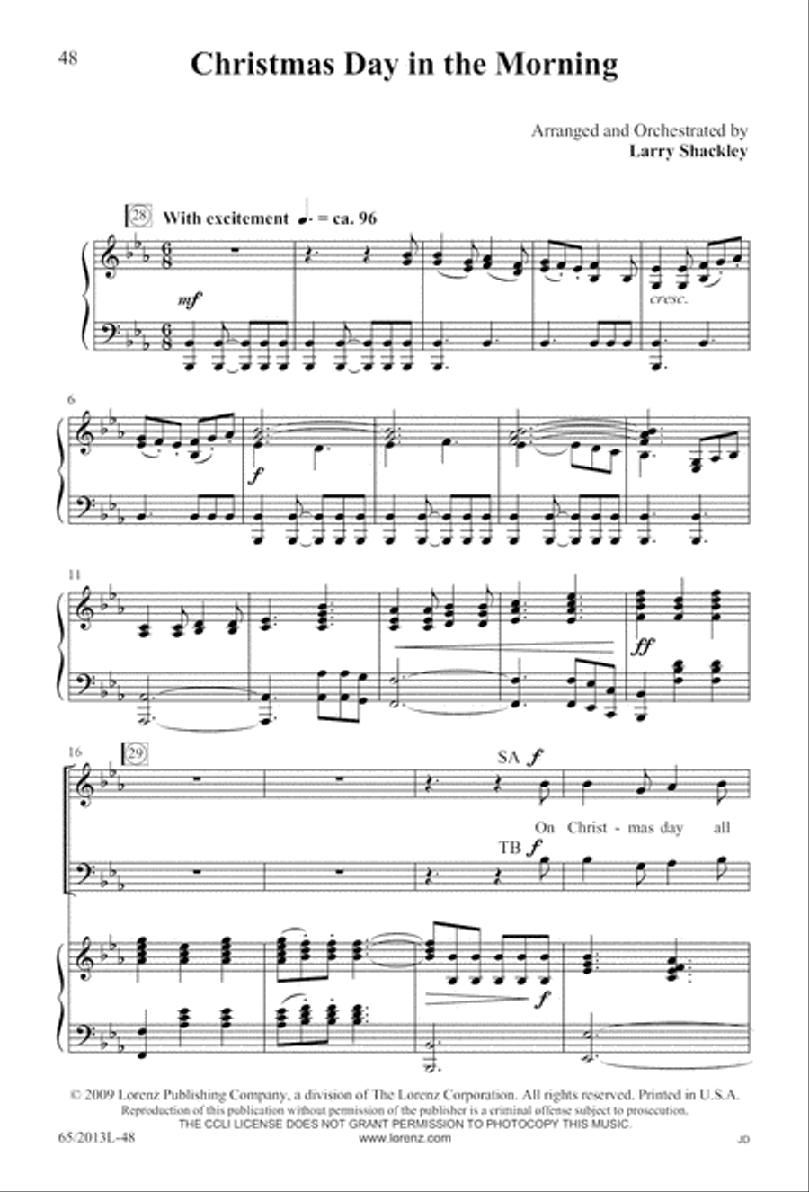 A Christmas Carol Gallery (Digital Download) 4-Part scores gallery preview page 48