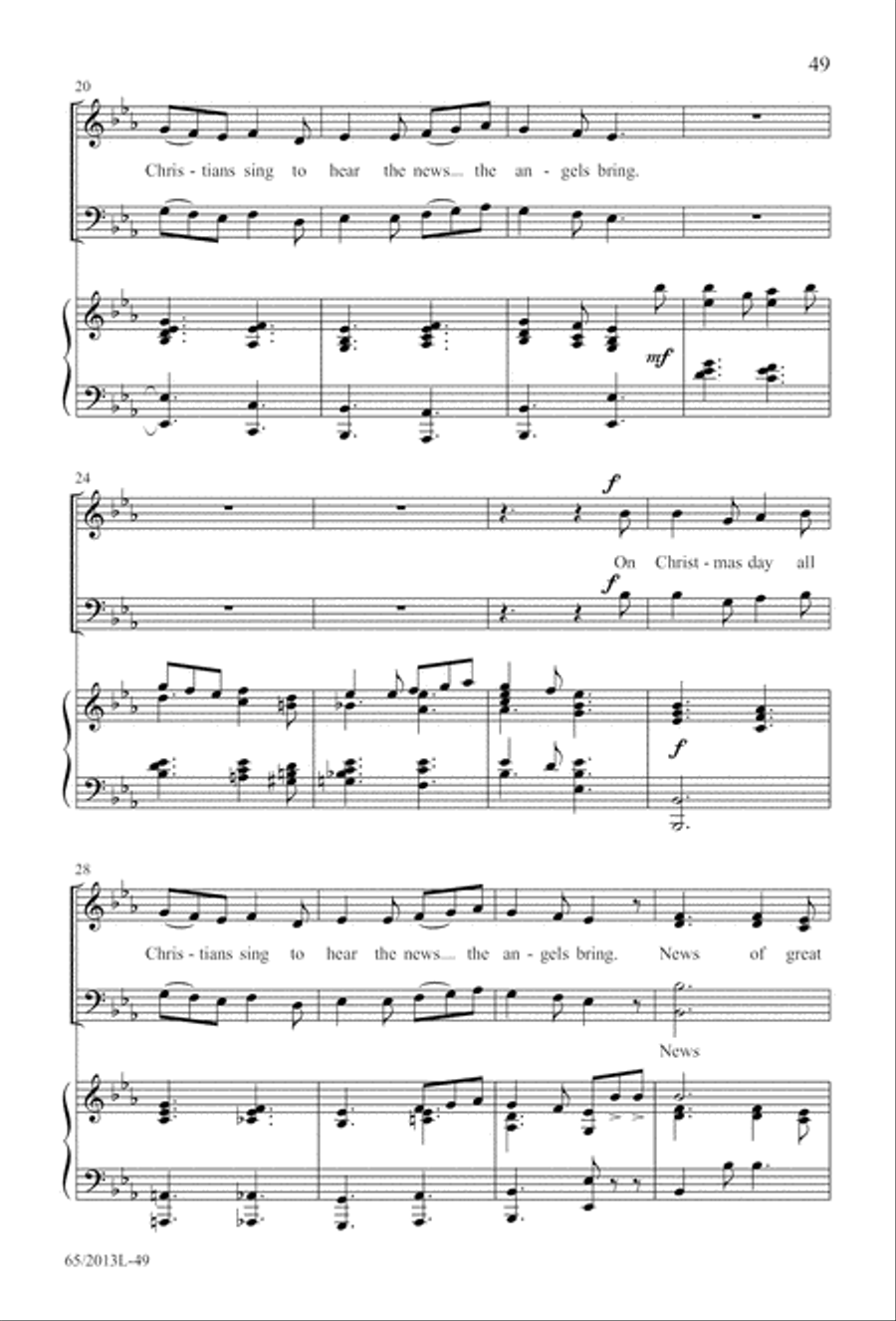 A Christmas Carol Gallery (Digital Download) 4-Part scores gallery preview page 49