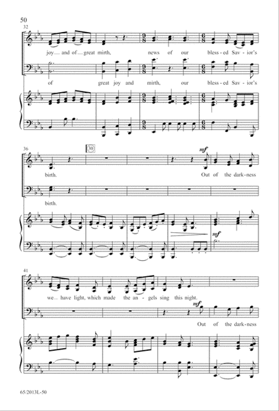 A Christmas Carol Gallery (Digital Download) 4-Part scores gallery preview page 50