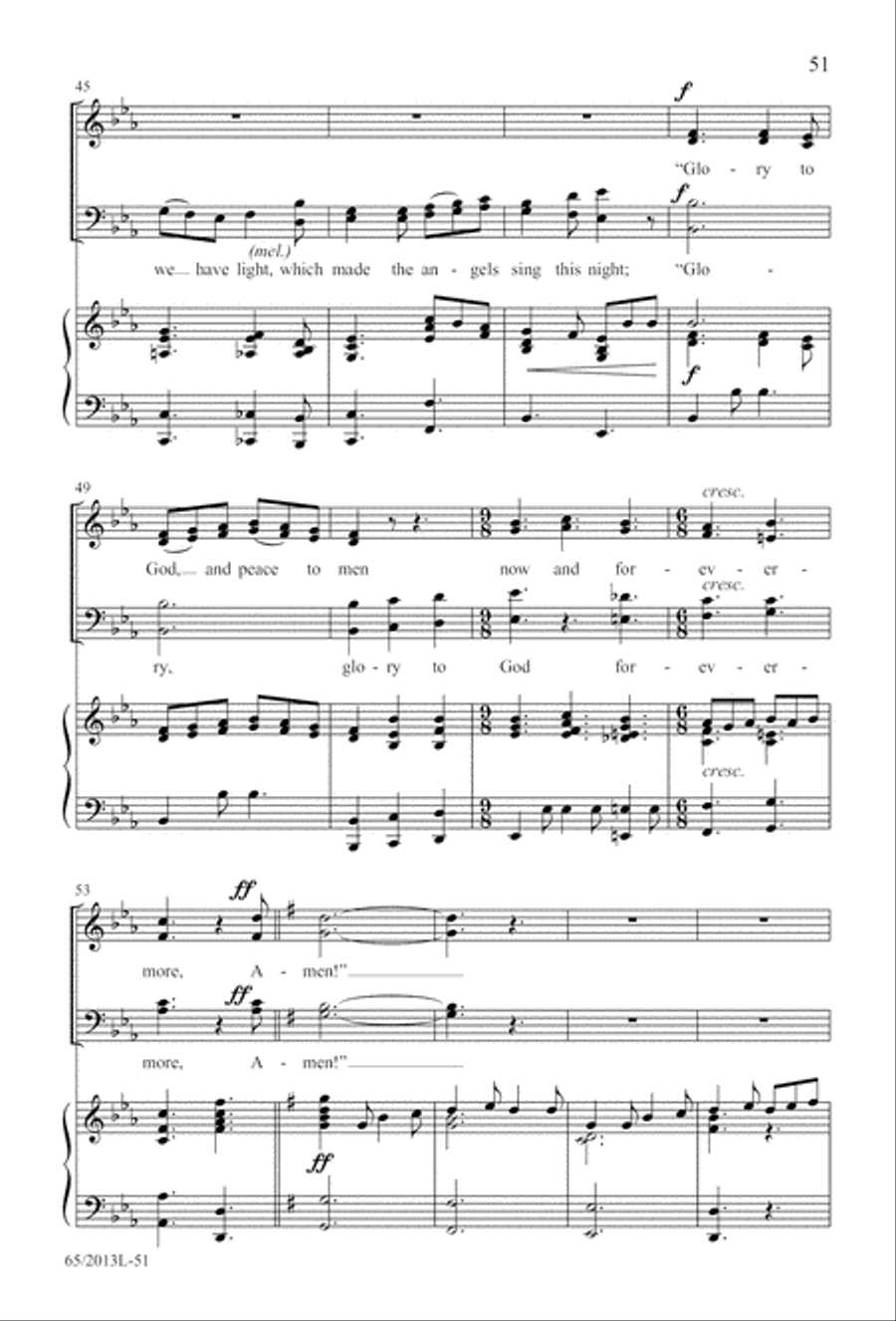 A Christmas Carol Gallery (Digital Download) 4-Part scores gallery preview page 51