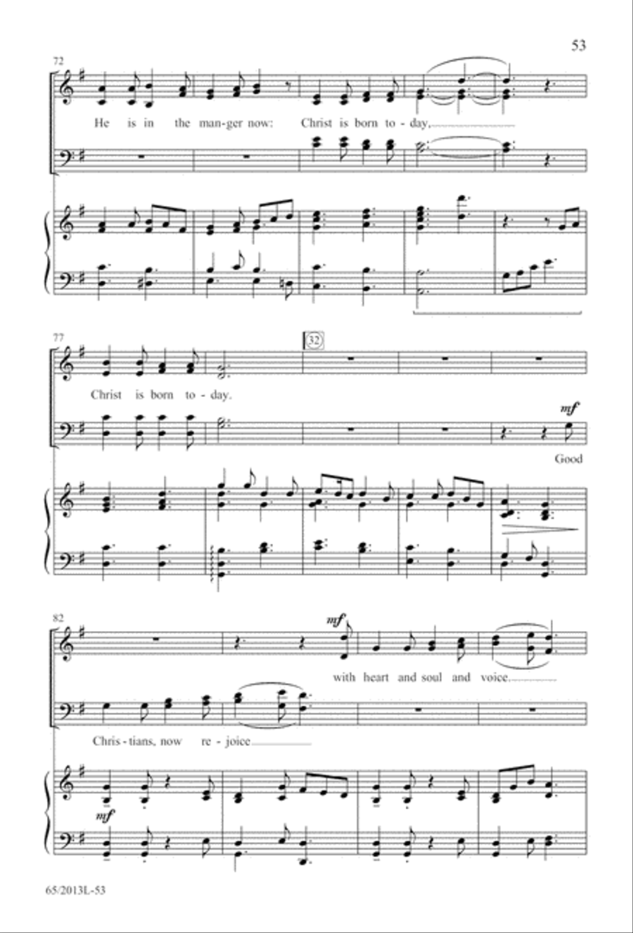 A Christmas Carol Gallery (Digital Download) 4-Part scores gallery preview page 53