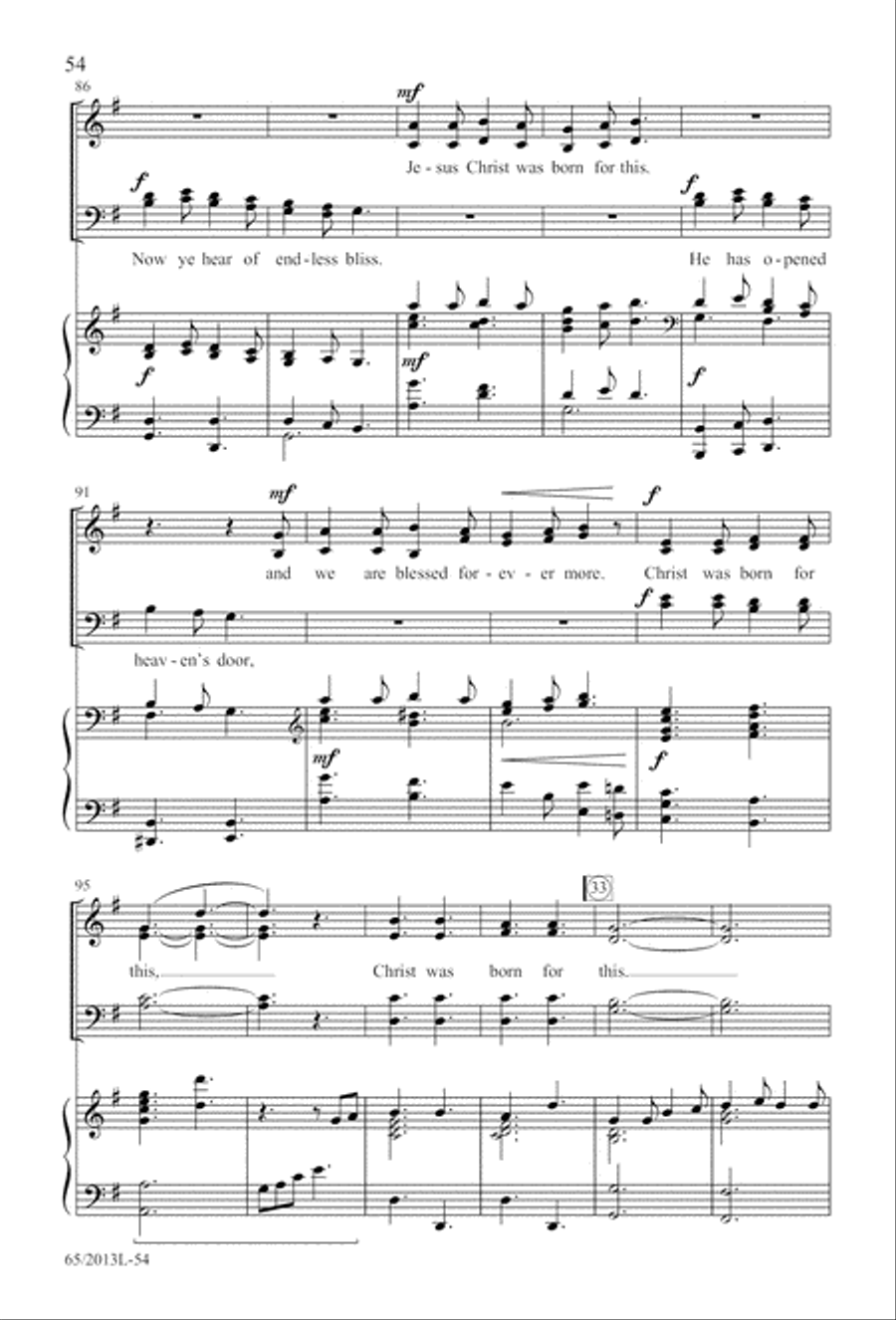 A Christmas Carol Gallery (Digital Download) 4-Part scores gallery preview page 54