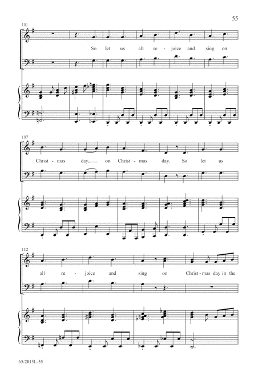 A Christmas Carol Gallery (Digital Download) 4-Part scores gallery preview page 55