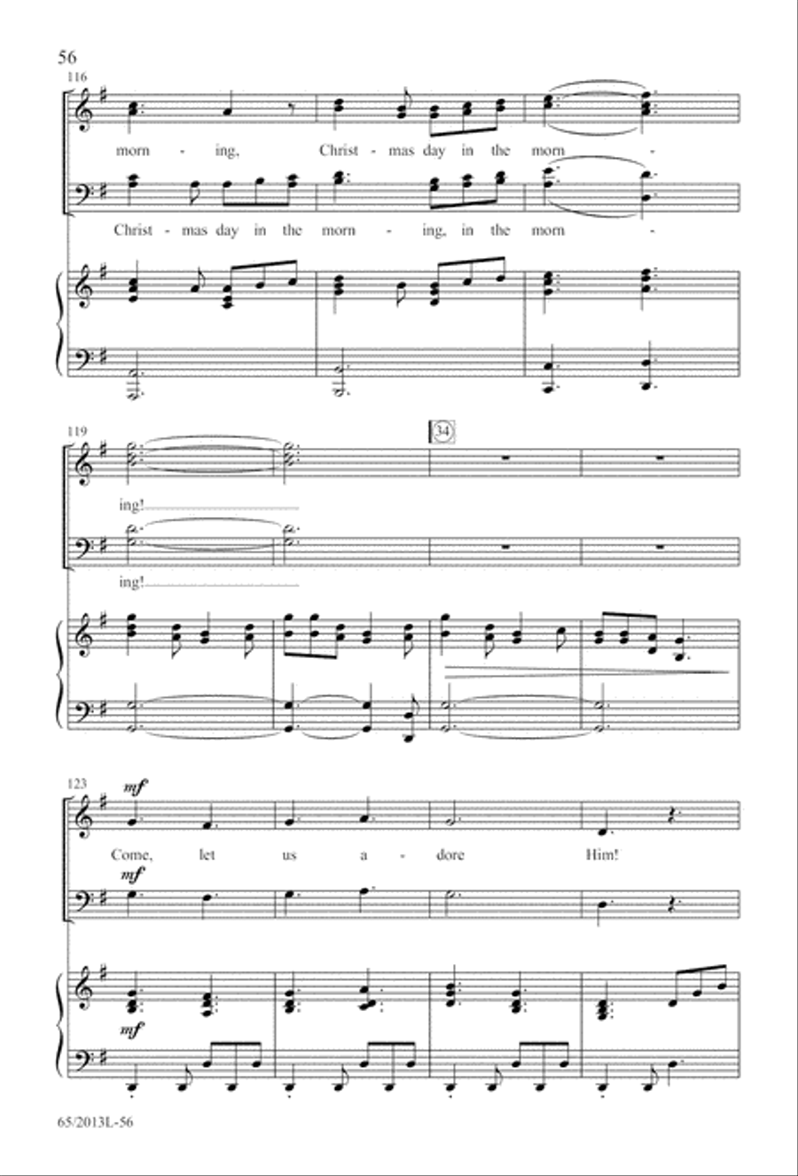 A Christmas Carol Gallery (Digital Download) 4-Part scores gallery preview page 56