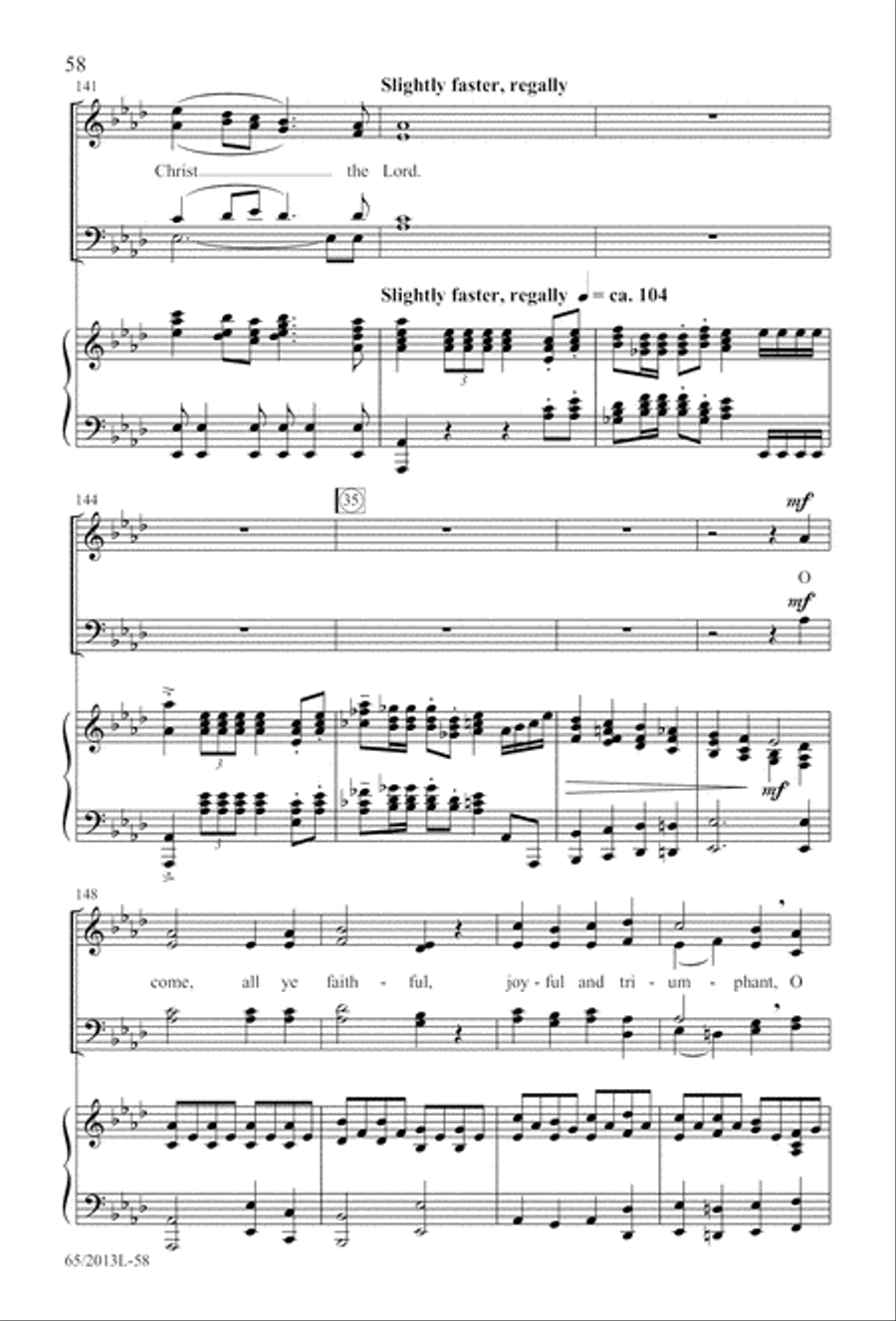 A Christmas Carol Gallery (Digital Download) 4-Part scores gallery preview page 58