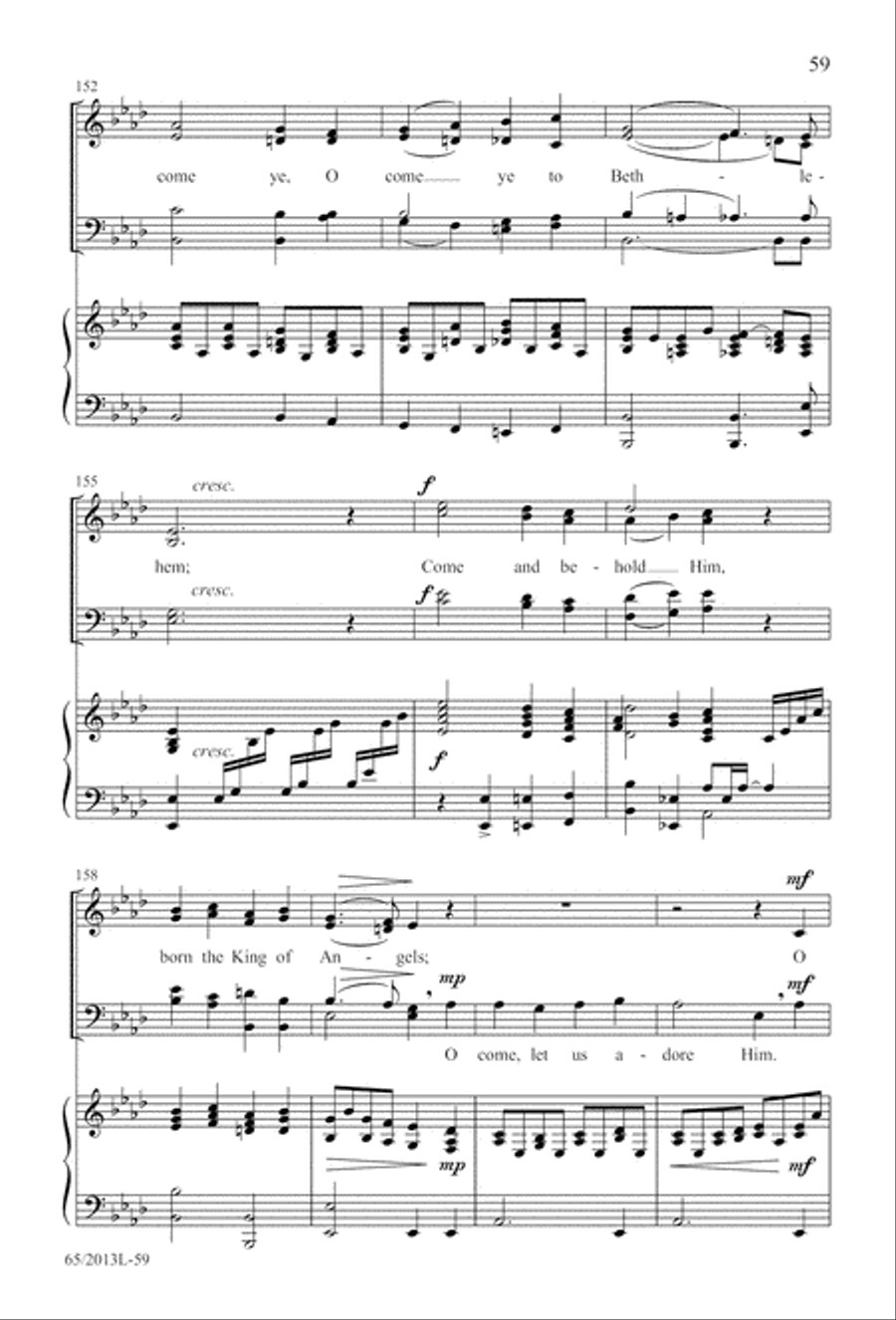 A Christmas Carol Gallery (Digital Download) 4-Part scores gallery preview page 59