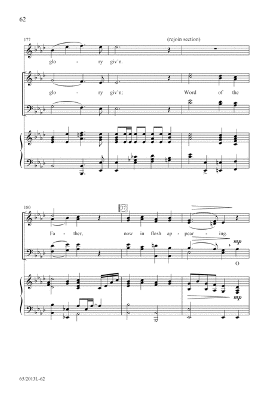 A Christmas Carol Gallery (Digital Download) 4-Part scores gallery preview page 62