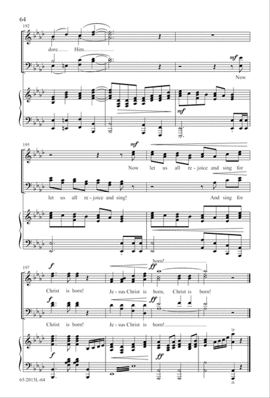 A Christmas Carol Gallery (Digital Download) 4-Part scores gallery preview page 64