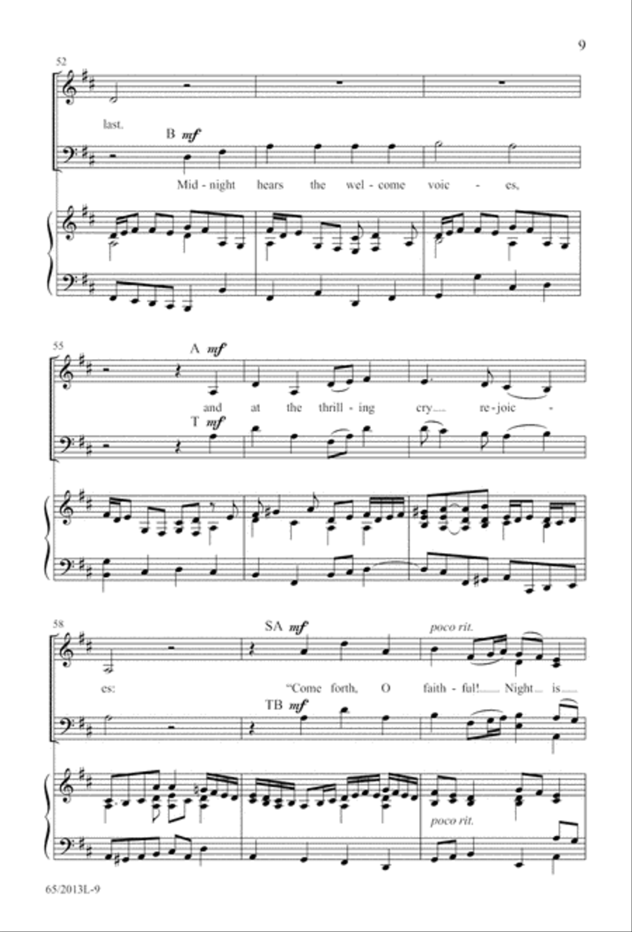 A Christmas Carol Gallery (Digital Download) 4-Part scores gallery preview page 9