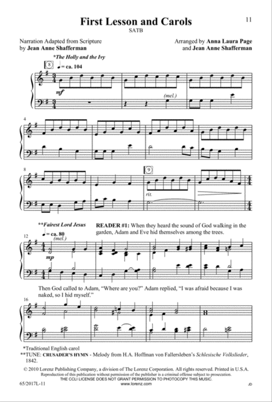 A Ceremony of Lessons and Carols (Digital Download) 4-Part scores gallery preview page 11