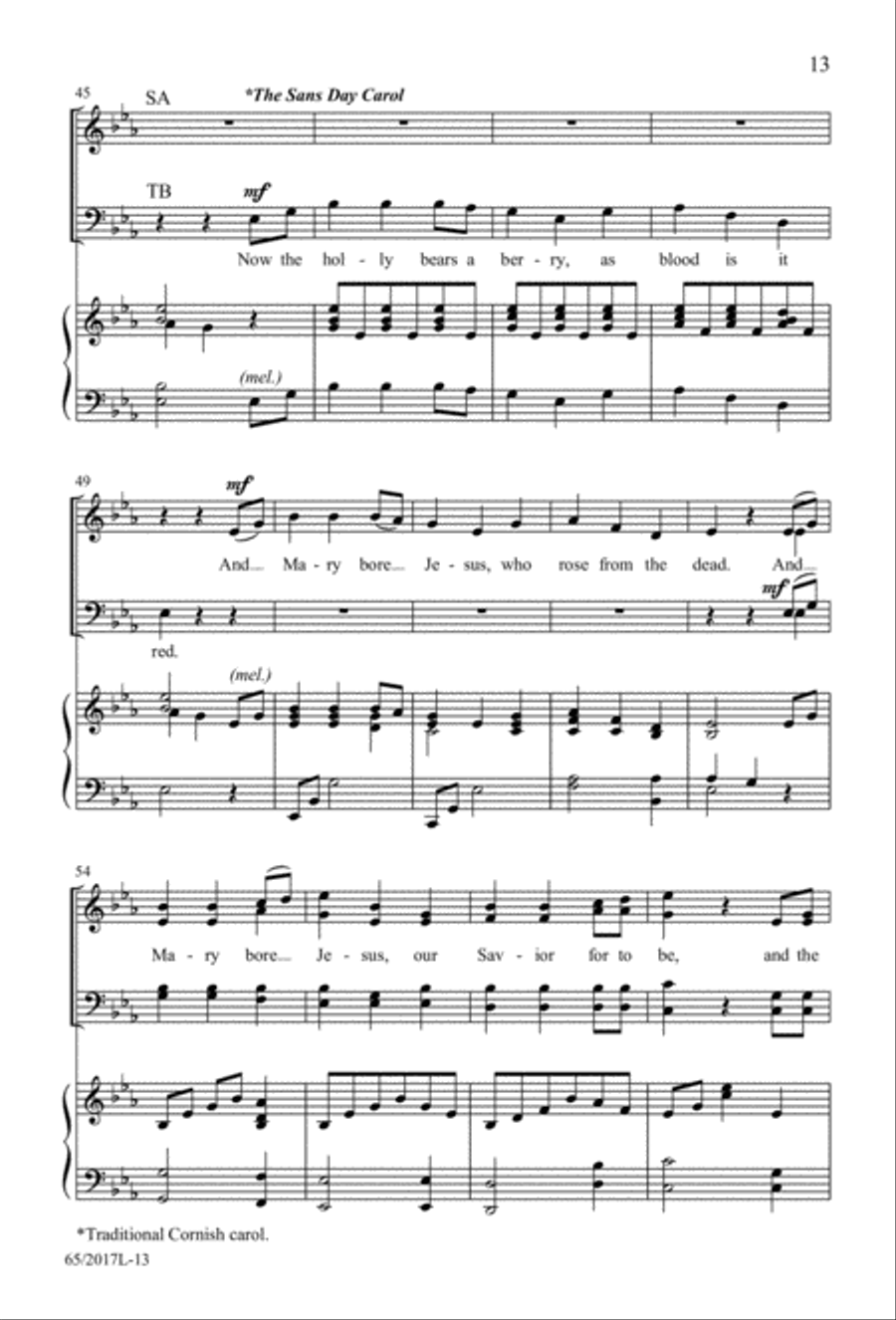 A Ceremony of Lessons and Carols (Digital Download) 4-Part scores gallery preview page 13