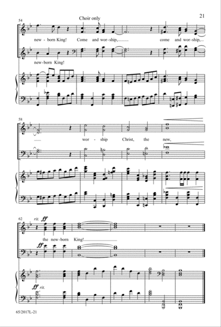 A Ceremony of Lessons and Carols (Digital Download) 4-Part scores gallery preview page 21