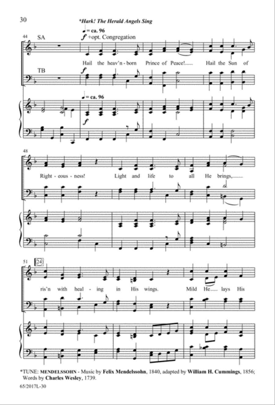 A Ceremony of Lessons and Carols (Digital Download) 4-Part scores gallery preview page 30