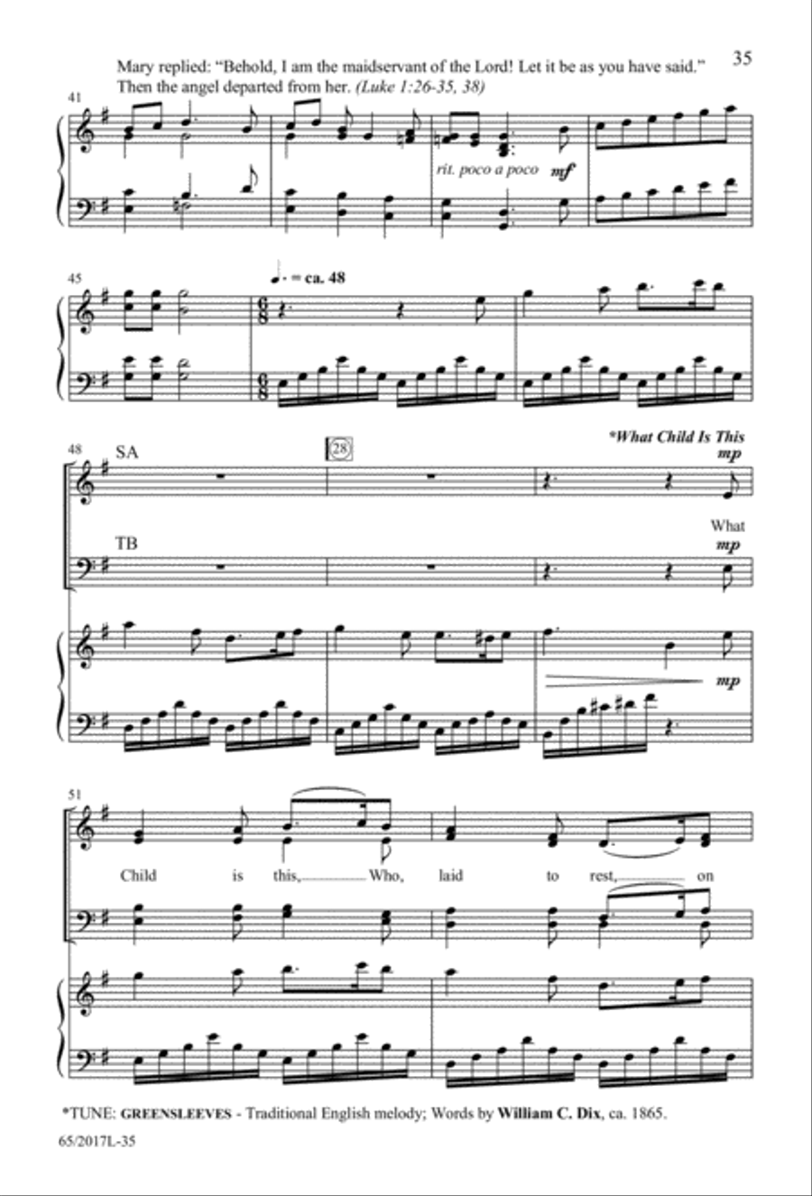 A Ceremony of Lessons and Carols (Digital Download) 4-Part scores gallery preview page 35