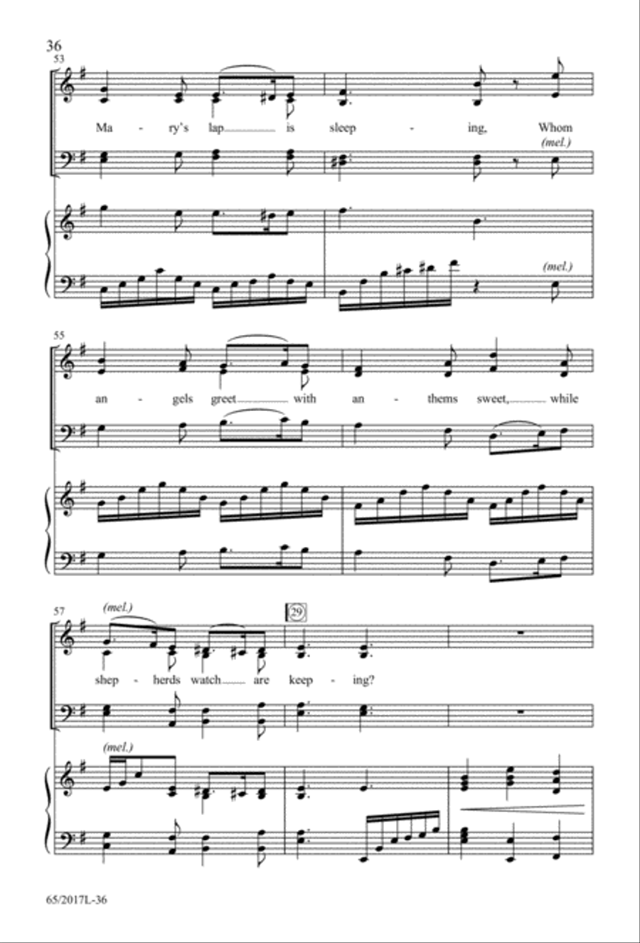 A Ceremony of Lessons and Carols (Digital Download) 4-Part scores gallery preview page 36