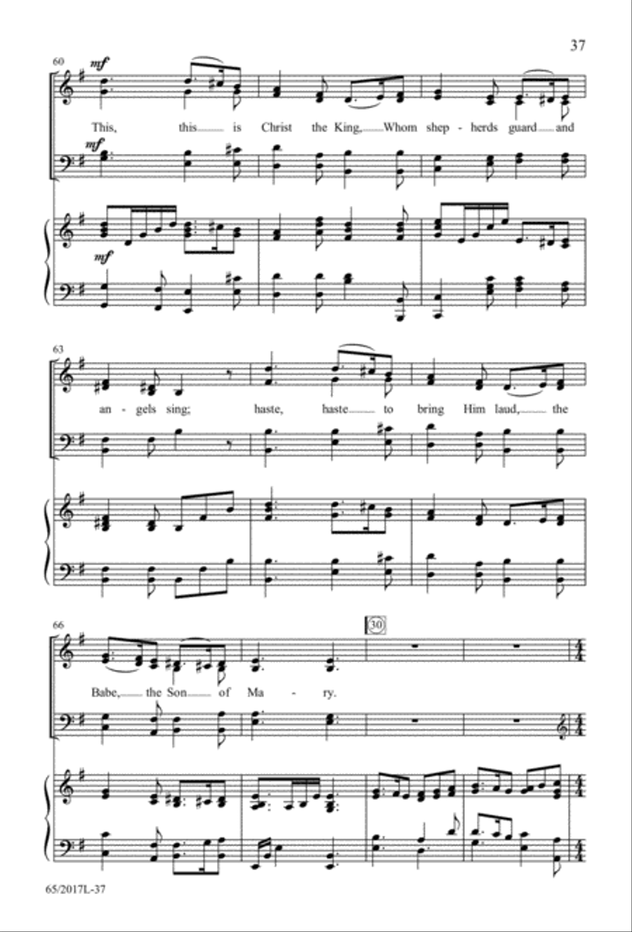 A Ceremony of Lessons and Carols (Digital Download) 4-Part scores gallery preview page 37