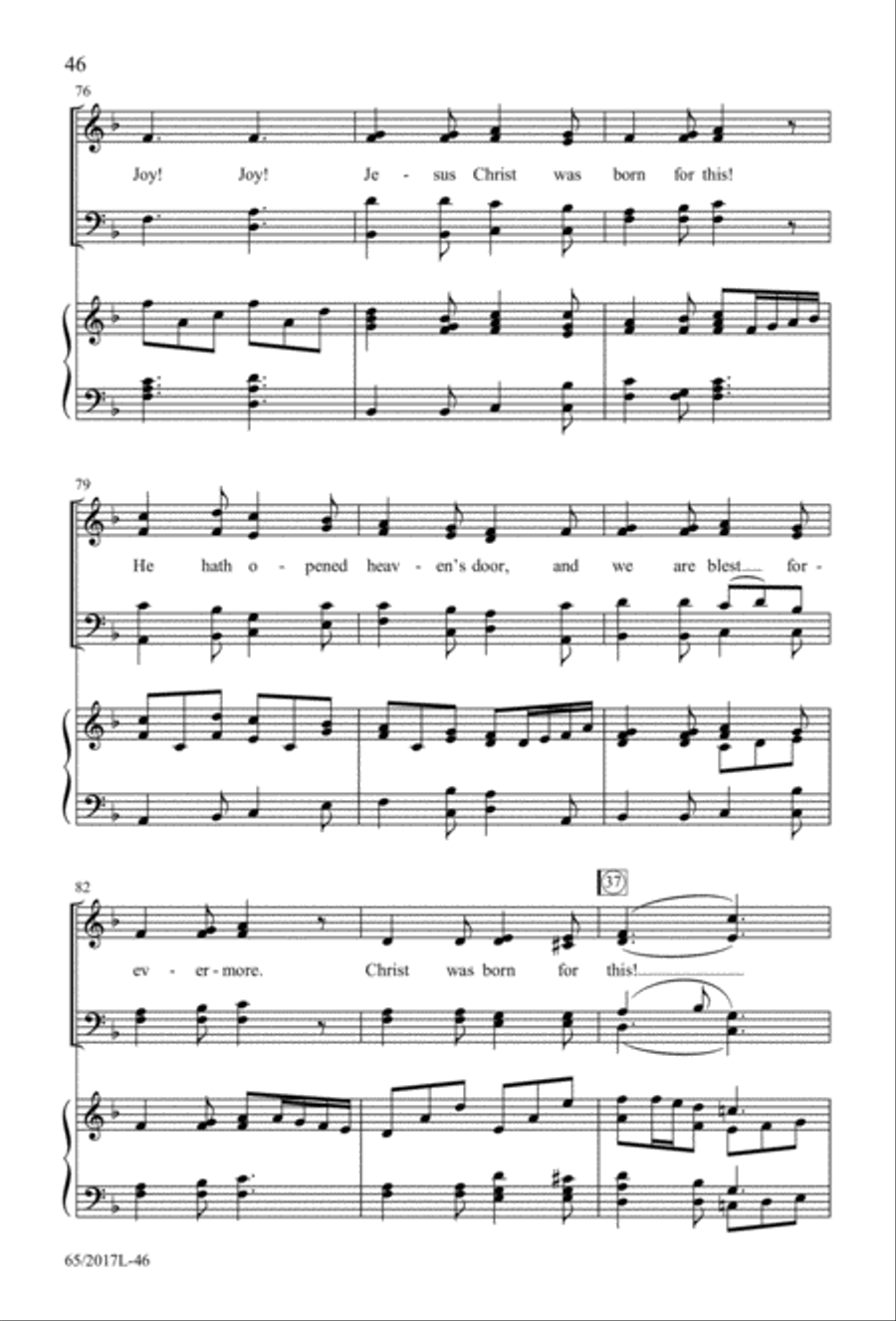 A Ceremony of Lessons and Carols (Digital Download) 4-Part scores gallery preview page 46