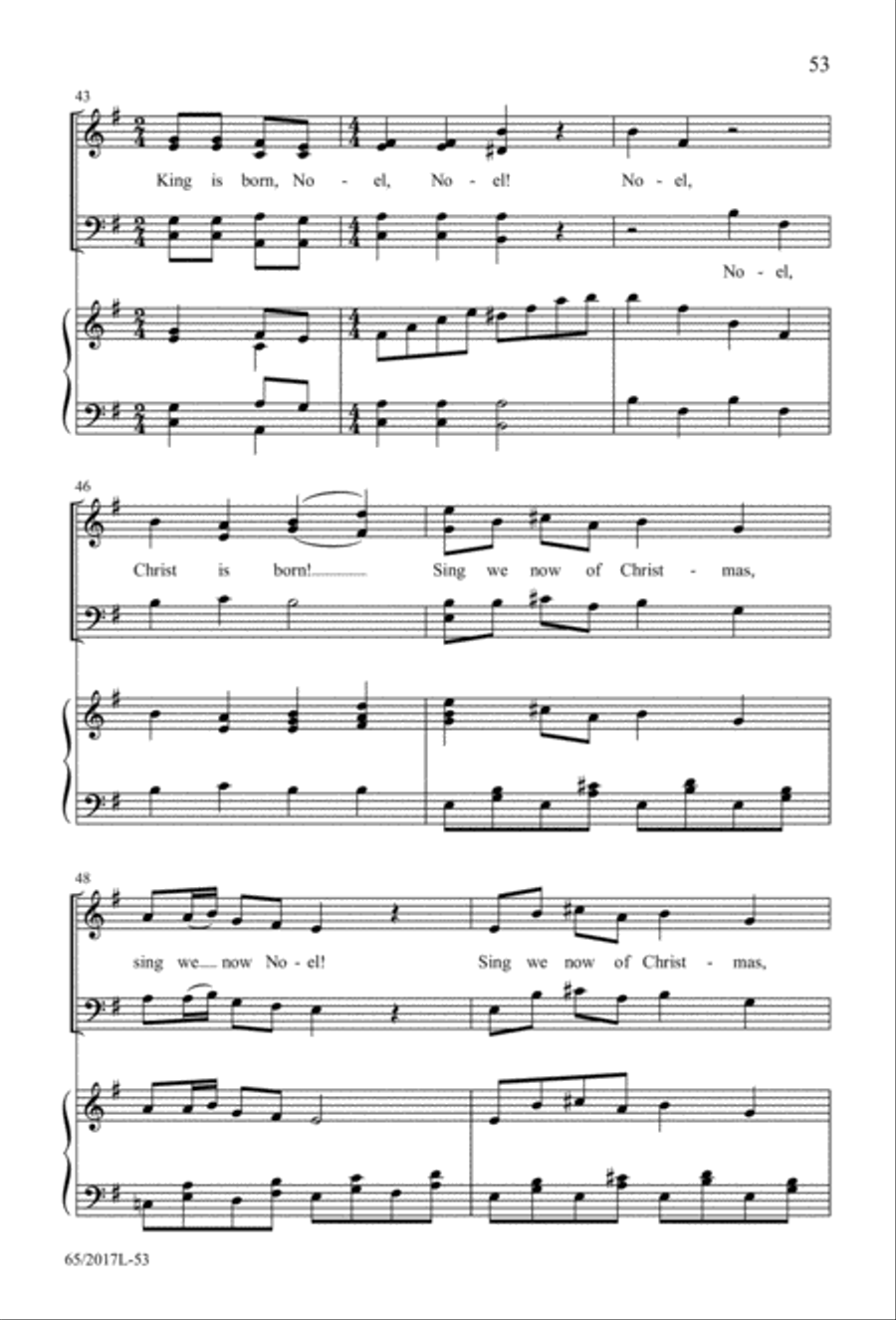 A Ceremony of Lessons and Carols (Digital Download) 4-Part scores gallery preview page 53