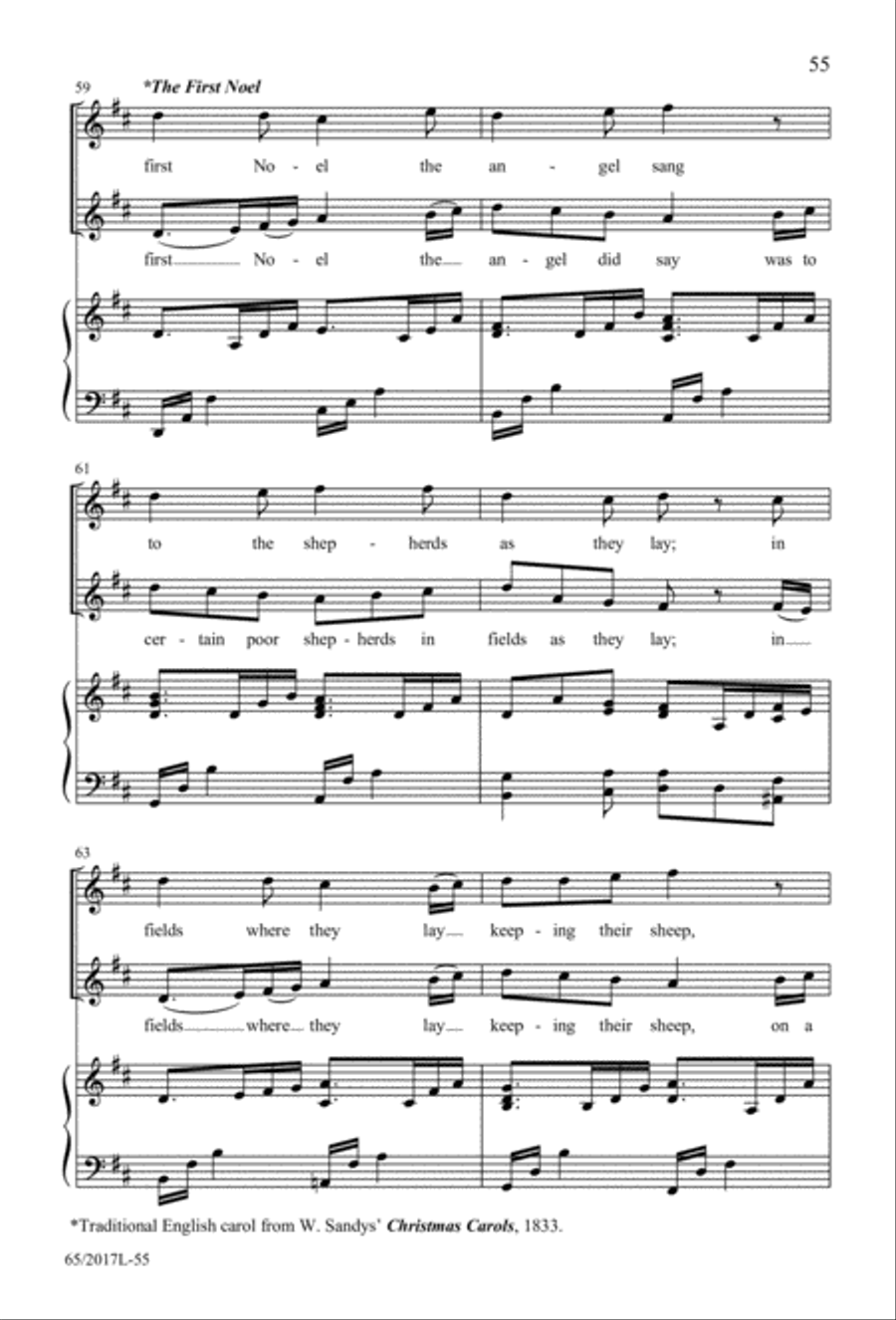 A Ceremony of Lessons and Carols (Digital Download) 4-Part scores gallery preview page 55