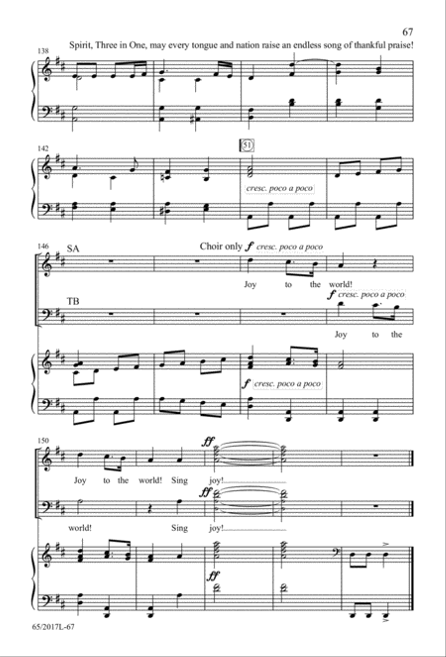 A Ceremony of Lessons and Carols (Digital Download) 4-Part scores gallery preview page 67