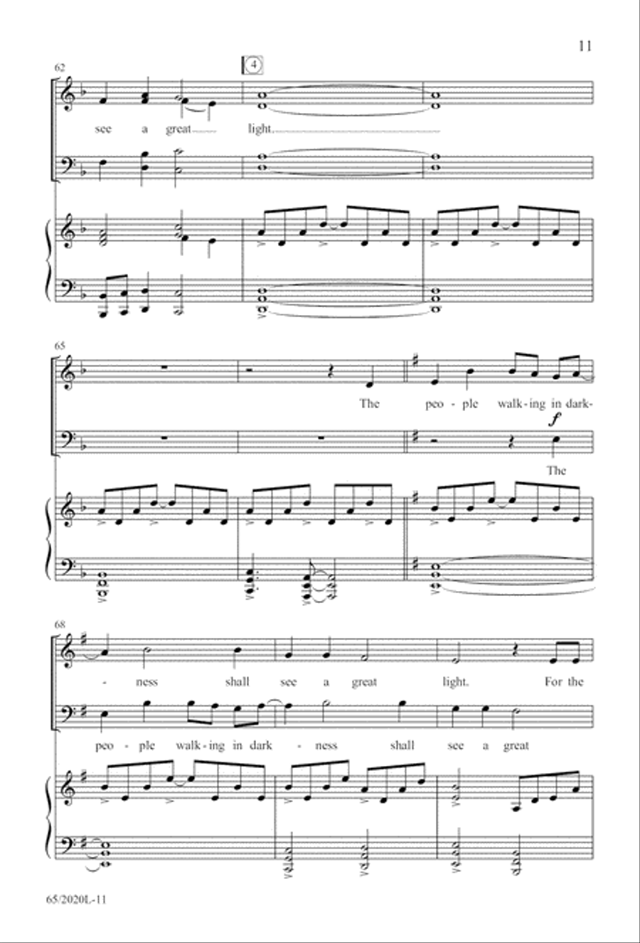 Follow the Star, Follow the King (Digital Download) 4-Part scores gallery preview page 11