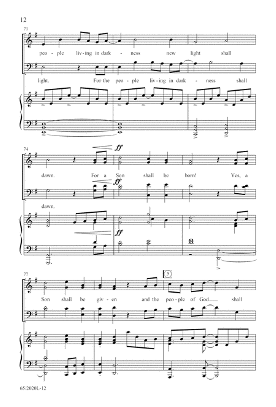 Follow the Star, Follow the King (Digital Download) 4-Part scores gallery preview page 12