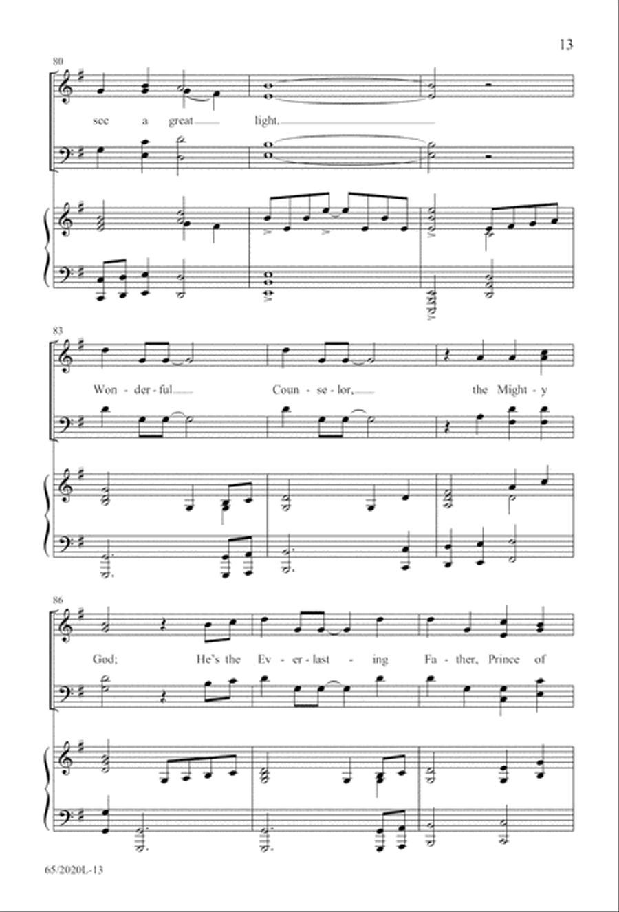 Follow the Star, Follow the King (Digital Download) 4-Part scores gallery preview page 13