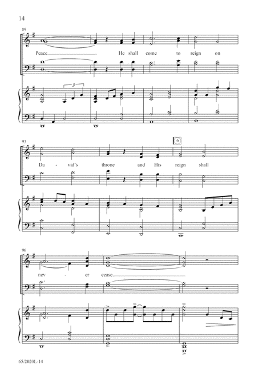 Follow the Star, Follow the King (Digital Download) 4-Part scores gallery preview page 14