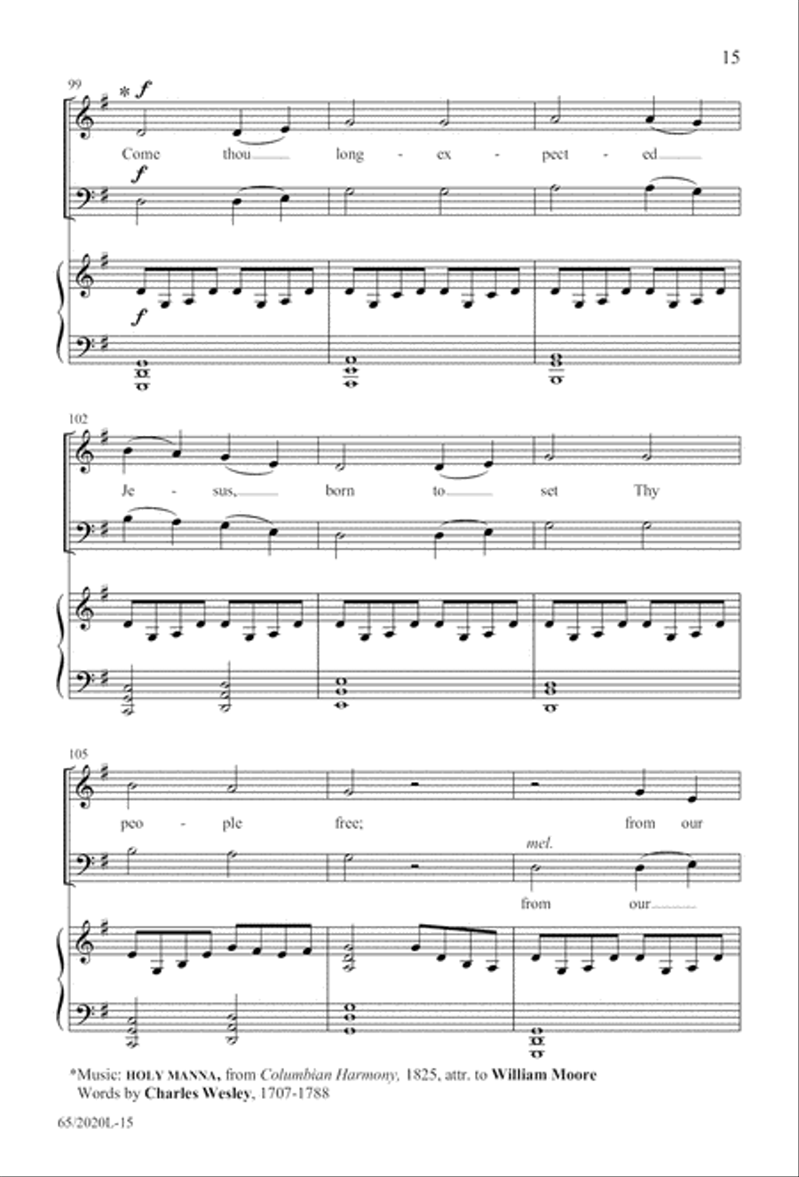 Follow the Star, Follow the King (Digital Download) 4-Part scores gallery preview page 15