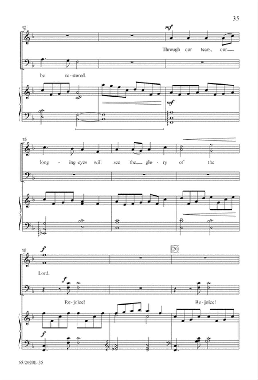 Follow the Star, Follow the King (Digital Download) 4-Part scores gallery preview page 35