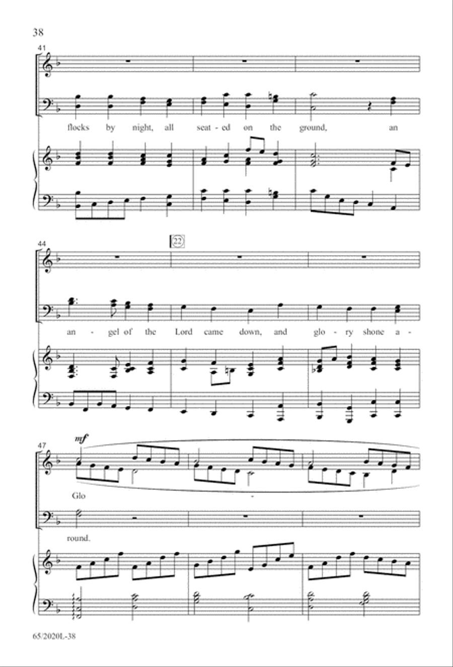 Follow the Star, Follow the King (Digital Download) 4-Part scores gallery preview page 38