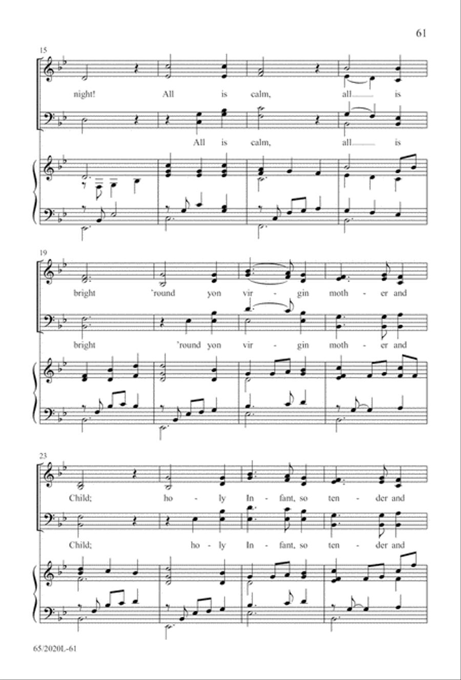 Follow the Star, Follow the King (Digital Download) 4-Part scores gallery preview page 61