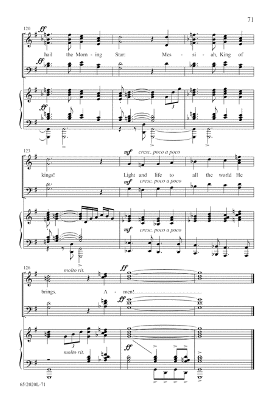 Follow the Star, Follow the King (Digital Download) 4-Part scores gallery preview page 71